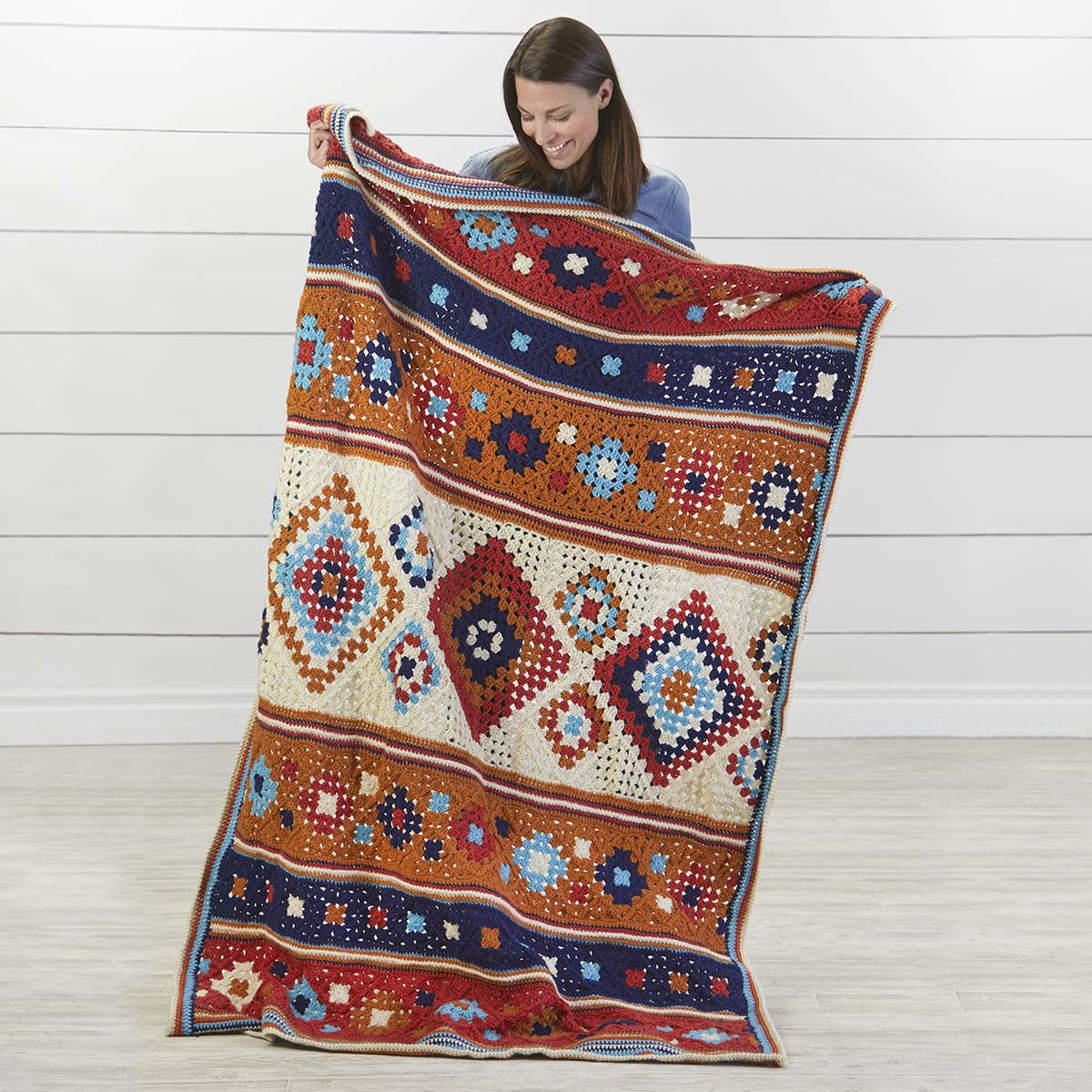 Herrschners® Navajo-Inspired Afghan Crochet Kit